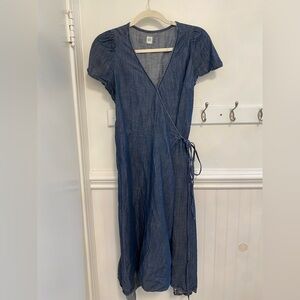 Denim Blue Wrap Dress